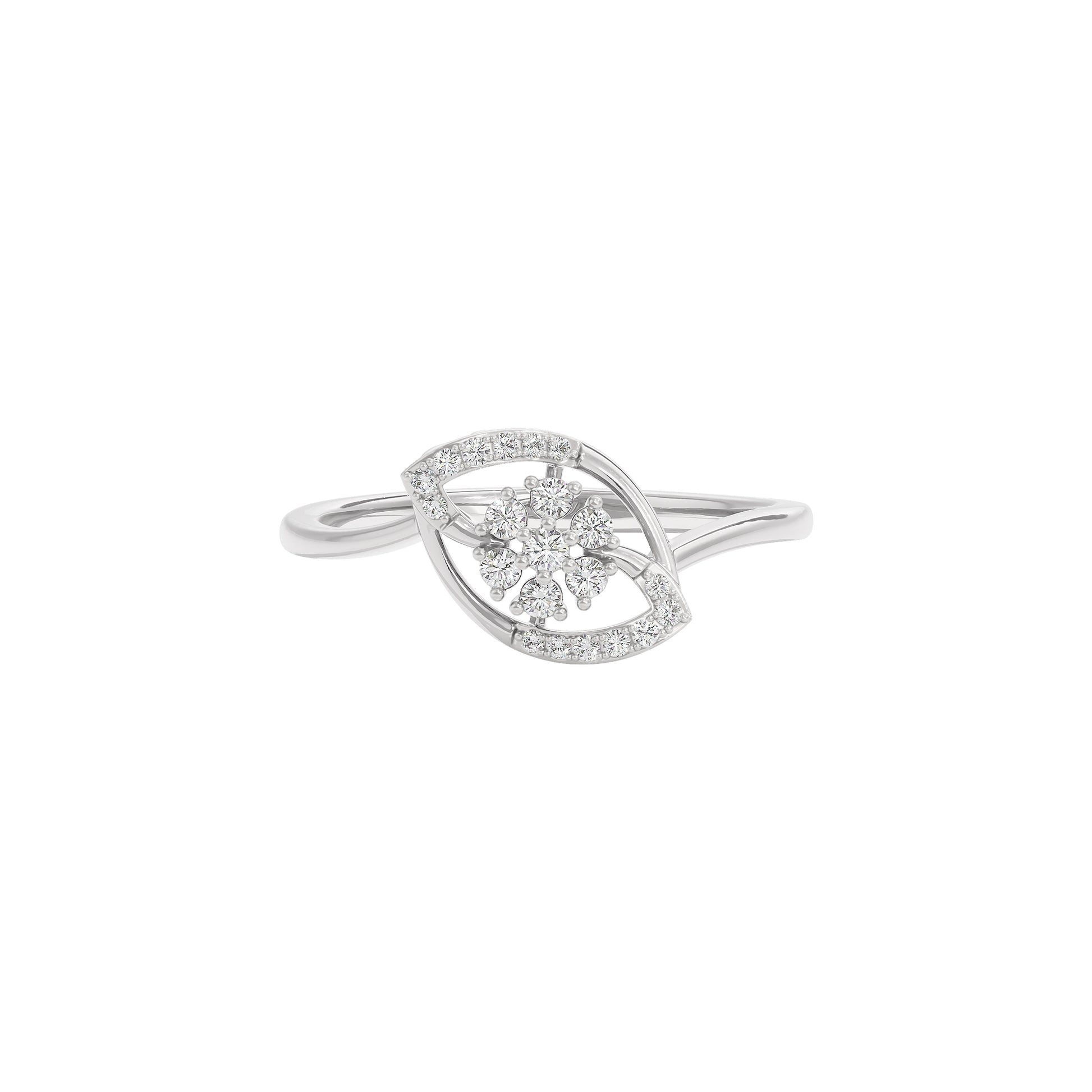Iris Glow Diamond Ring 18 KT / White Gold / 22
