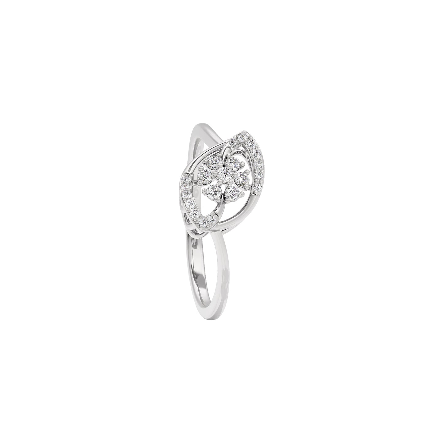 Iris Glow Diamond Ring 18 KT / White Gold / 22