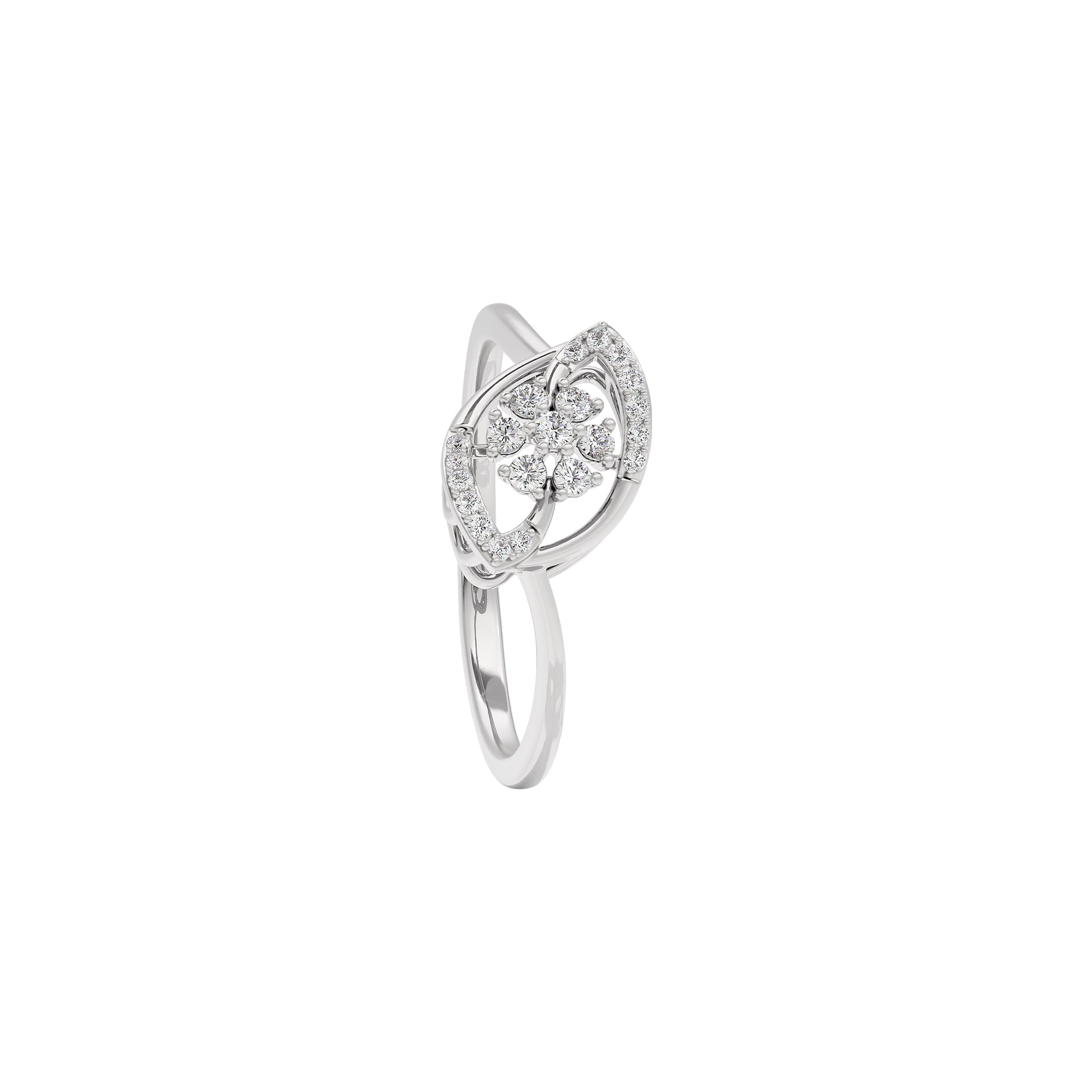 Iris Glow Diamond Ring 18 KT / White Gold / 22