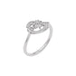 Iris Glow Diamond Ring 18 KT / White Gold / 22