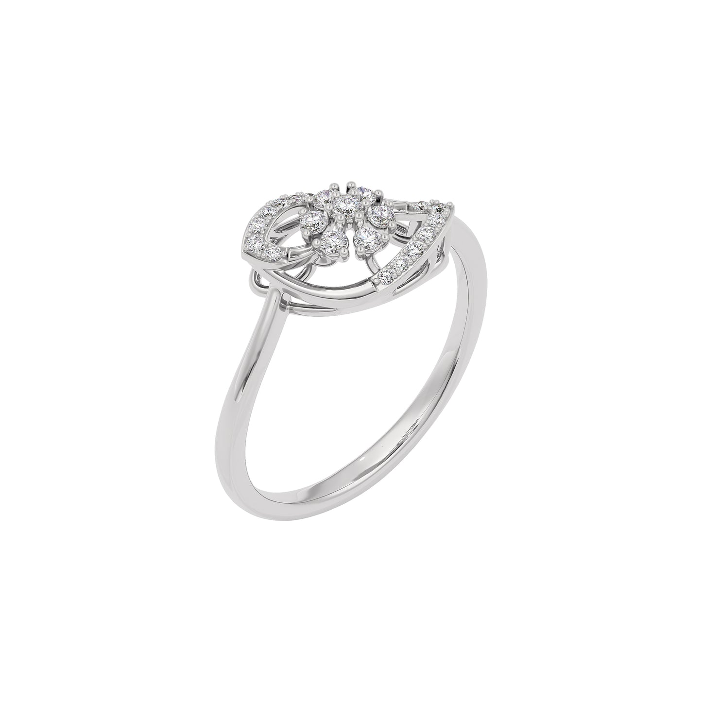 Iris Glow Diamond Ring 18 KT / White Gold / 22