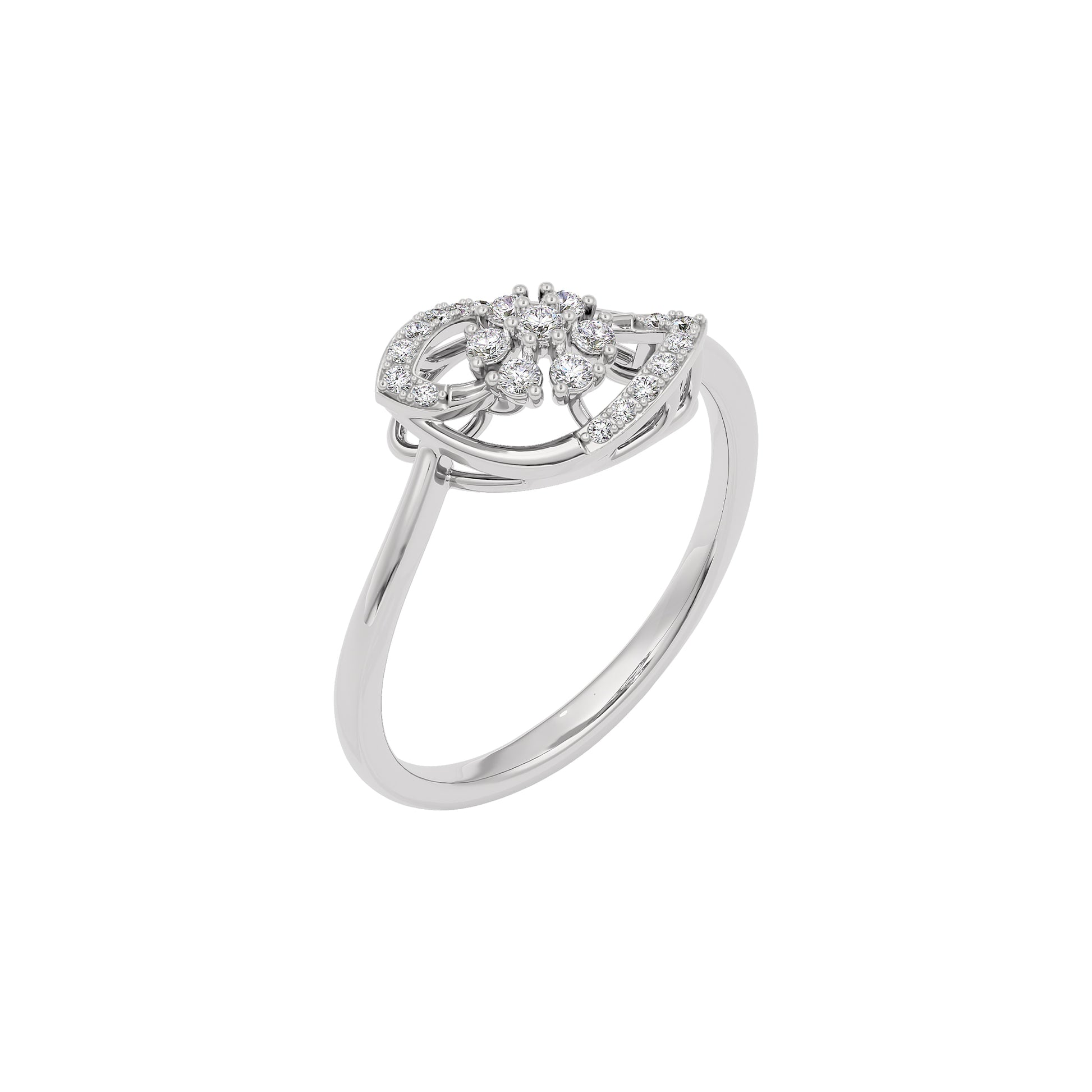 Iris Glow Diamond Ring 18 KT / White Gold / 22
