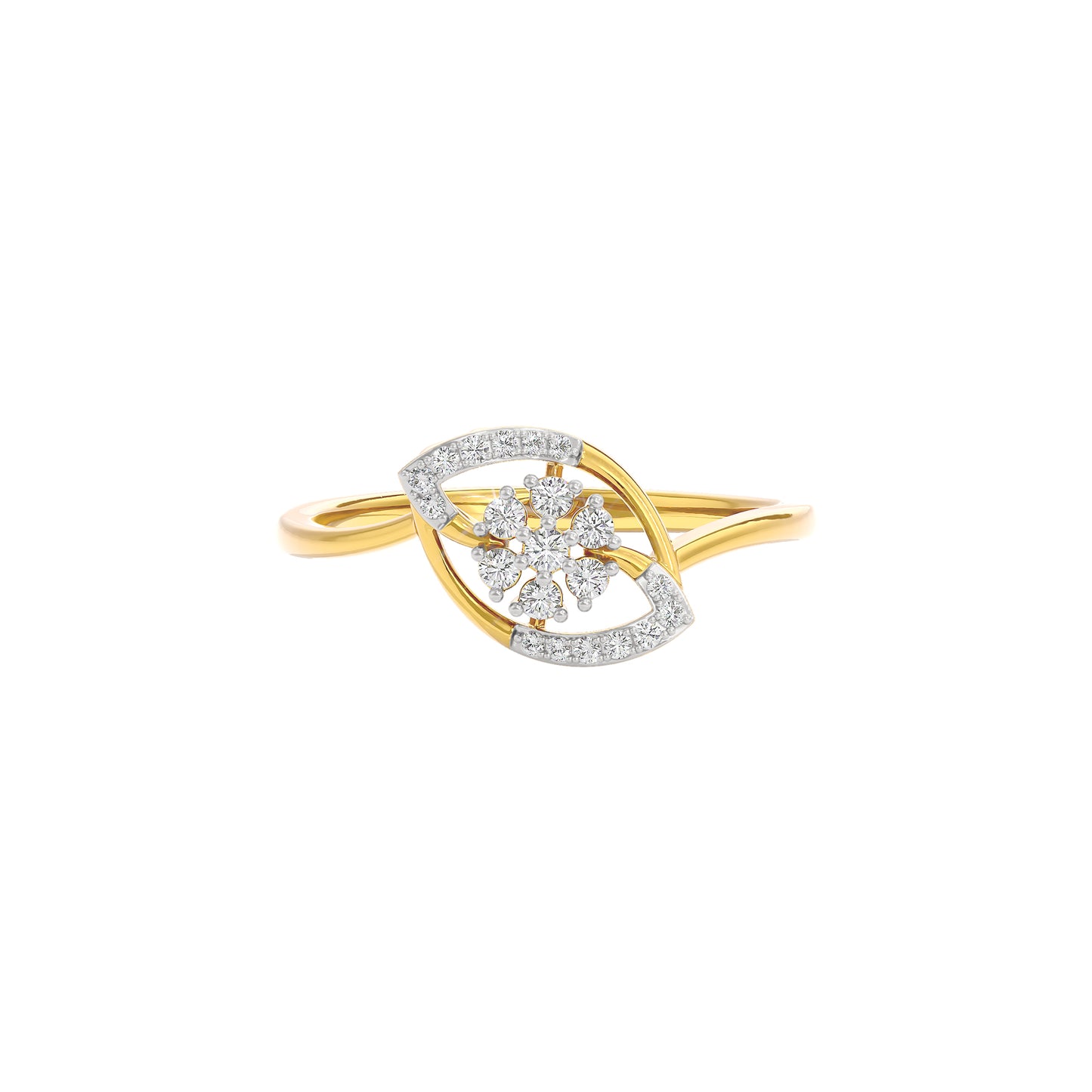 Iris Glow Diamond Ring 18 KT / Yellow Gold / 22