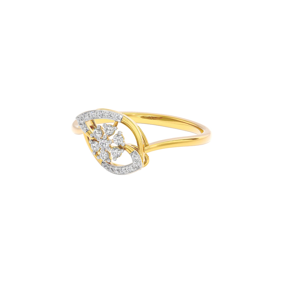Iris Glow Diamond Ring 18 KT / Yellow Gold / 22