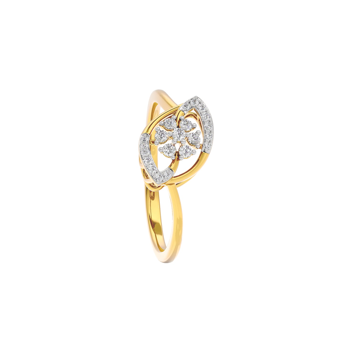 Iris Glow Diamond Ring 18 KT / Yellow Gold / 22