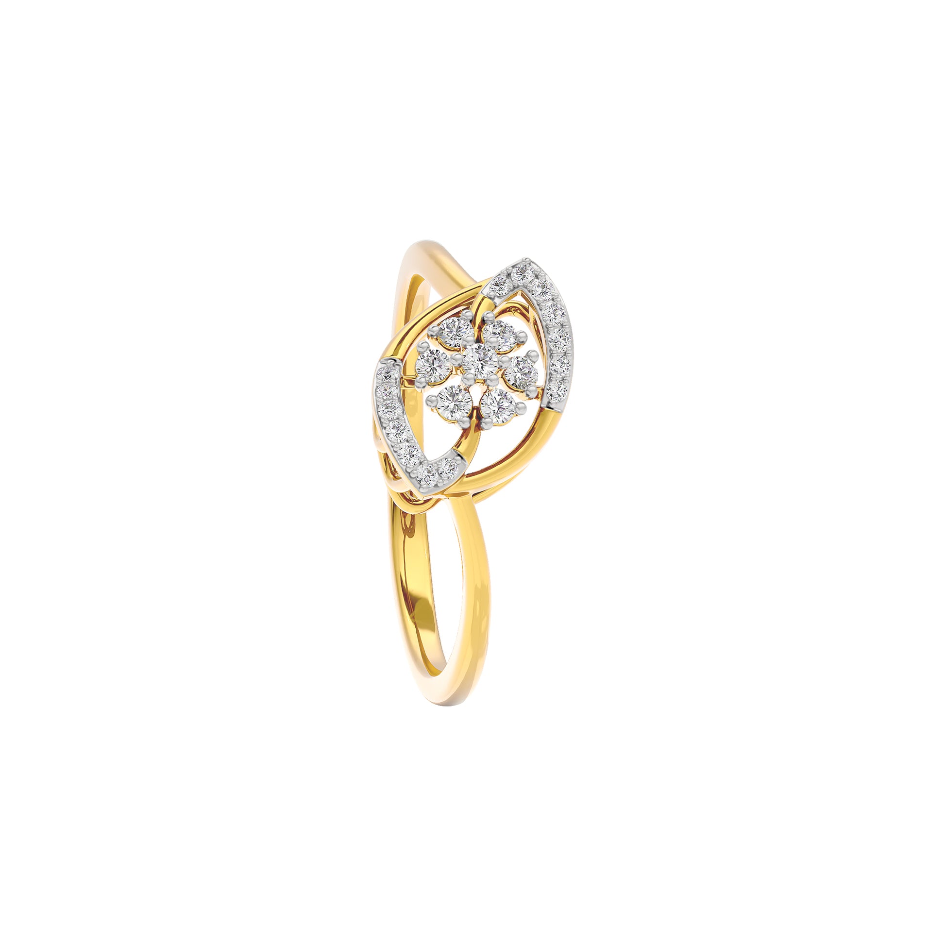 Iris Glow Diamond Ring 18 KT / Yellow Gold / 22