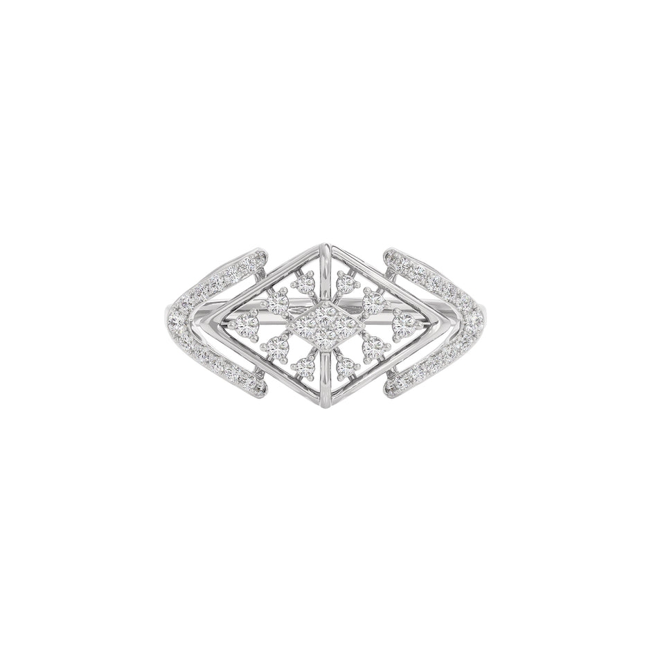 Elektra Diamond Ring 18 KT / White Gold / 22