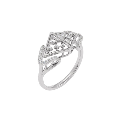 Elektra Diamond Ring 18 KT / White Gold / 22