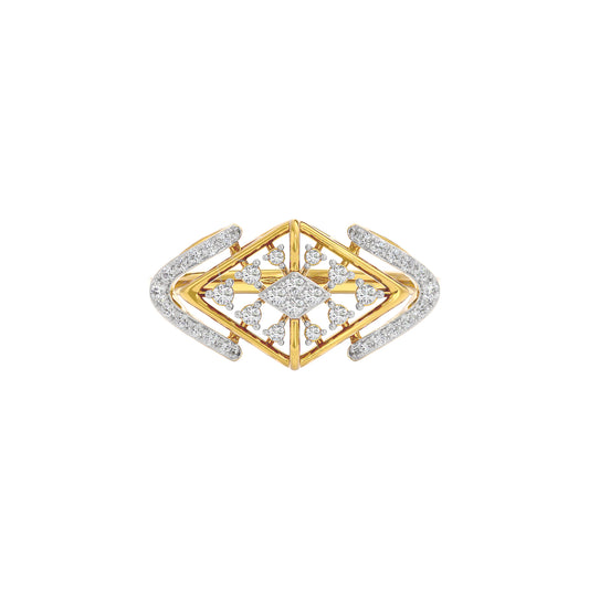 Elektra Diamond Ring 18 KT / Yellow Gold / 22