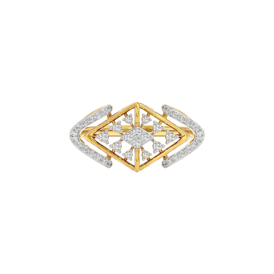 Elektra Diamond Ring 18 KT / Yellow Gold / 22