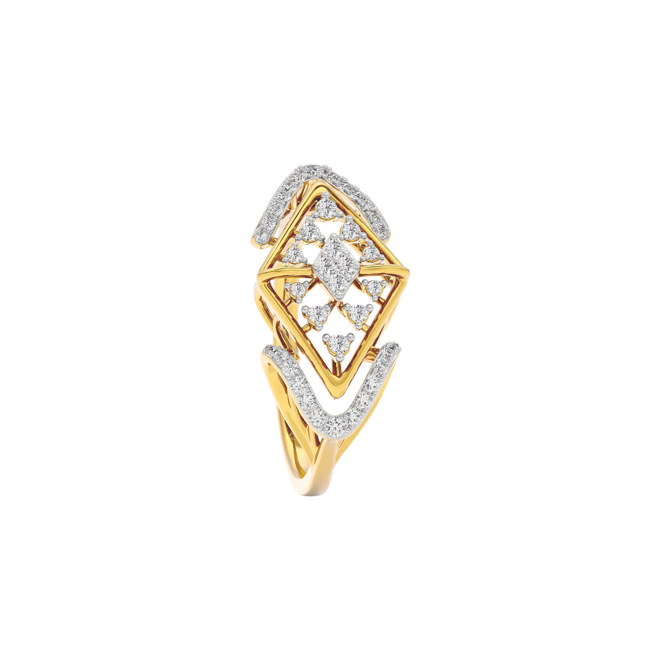 Elektra Diamond Ring 18 KT / Yellow Gold / 22