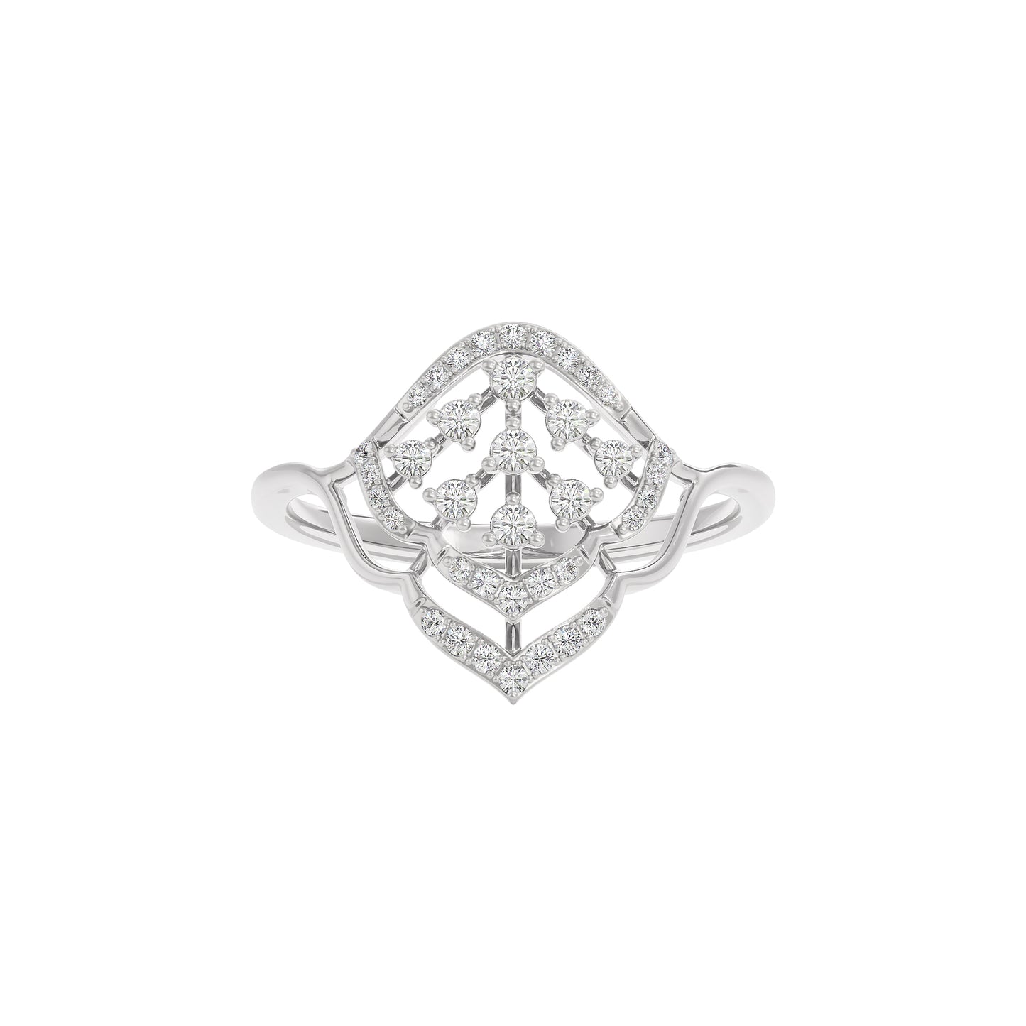 Chloe Diamond Ring 18 KT / White Gold / 22