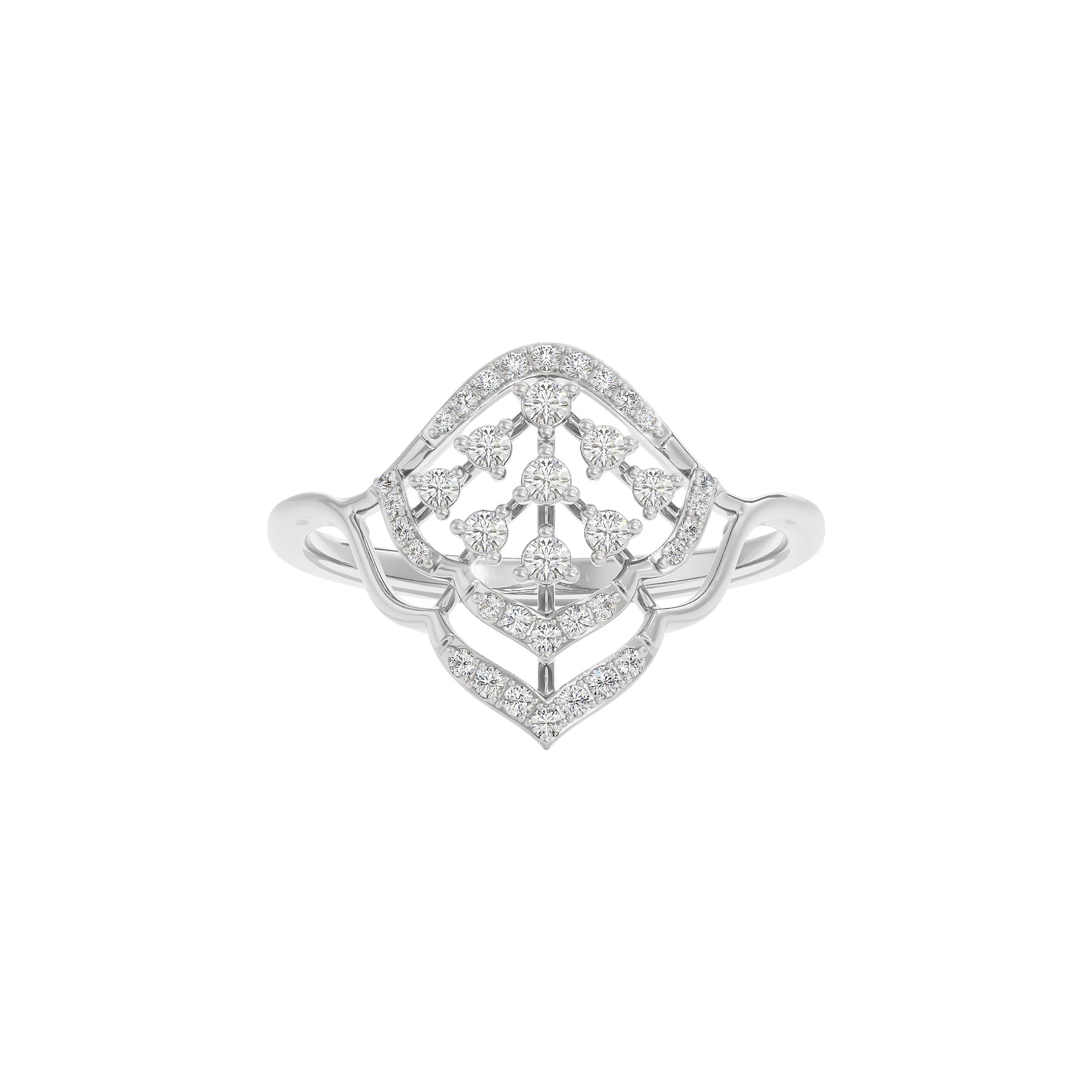 Chloe Diamond Ring 18 KT / White Gold / 22