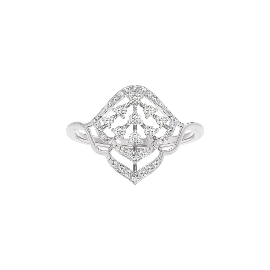 Chloe Diamond Ring 18 KT / White Gold / 22