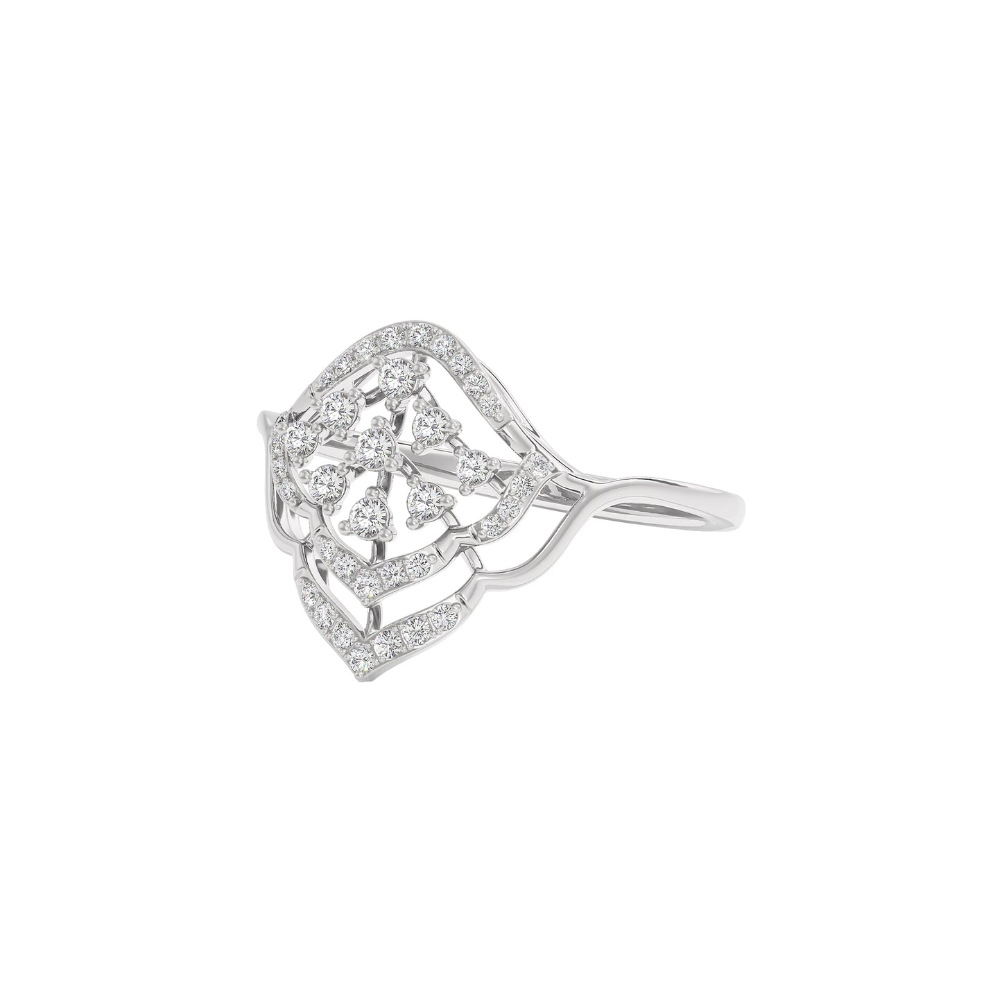 Chloe Diamond Ring 18 KT / White Gold / 22