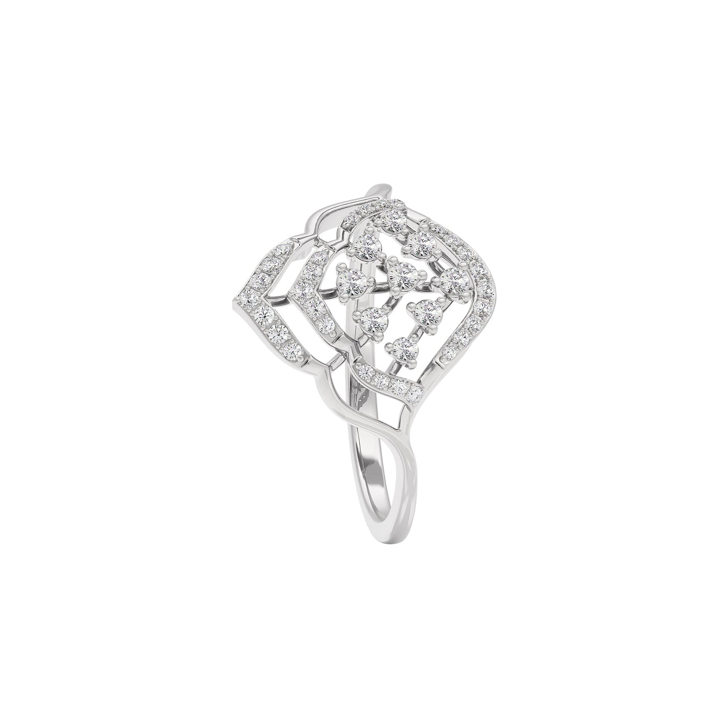Chloe Diamond Ring 18 KT / White Gold / 22