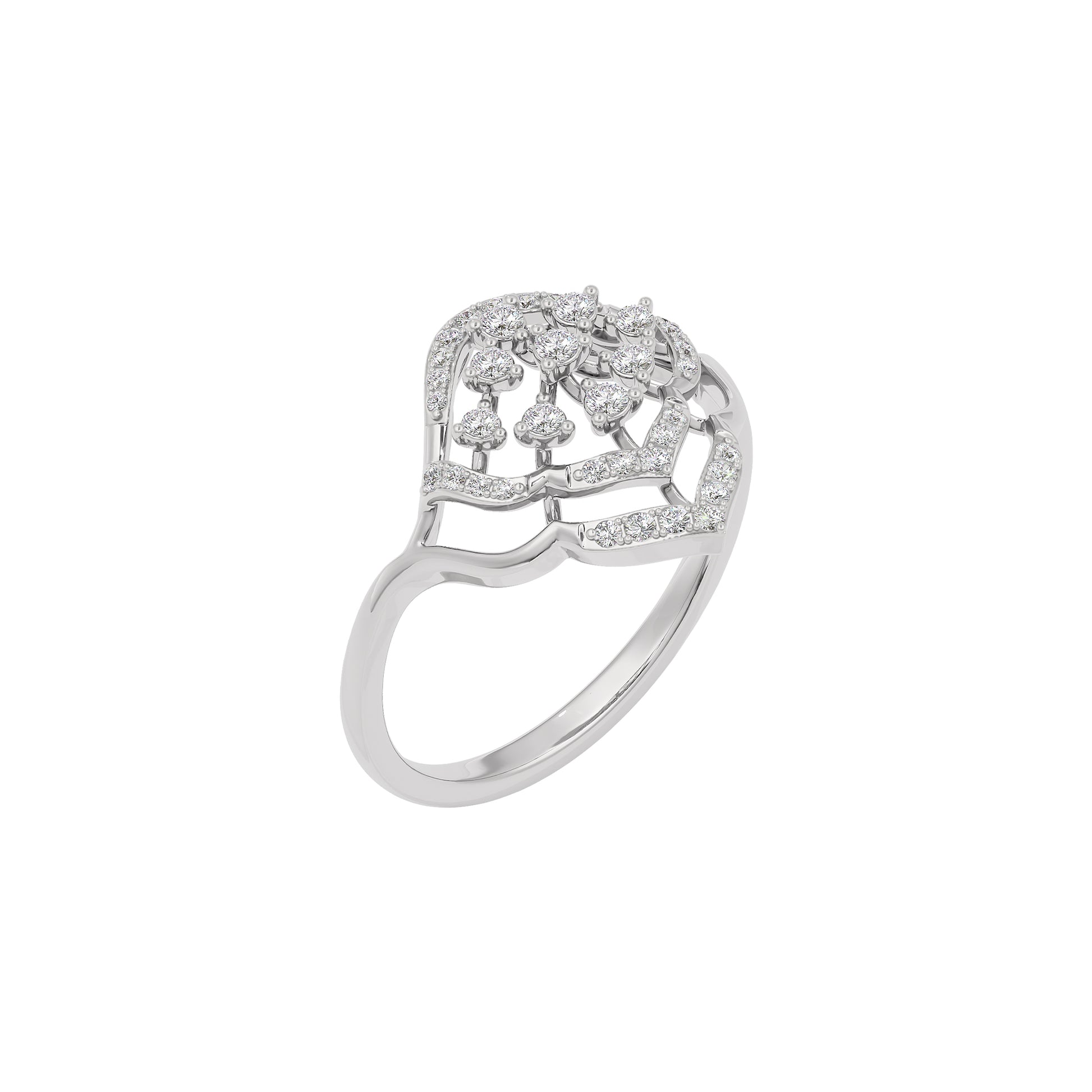 Chloe Diamond Ring 18 KT / White Gold / 22