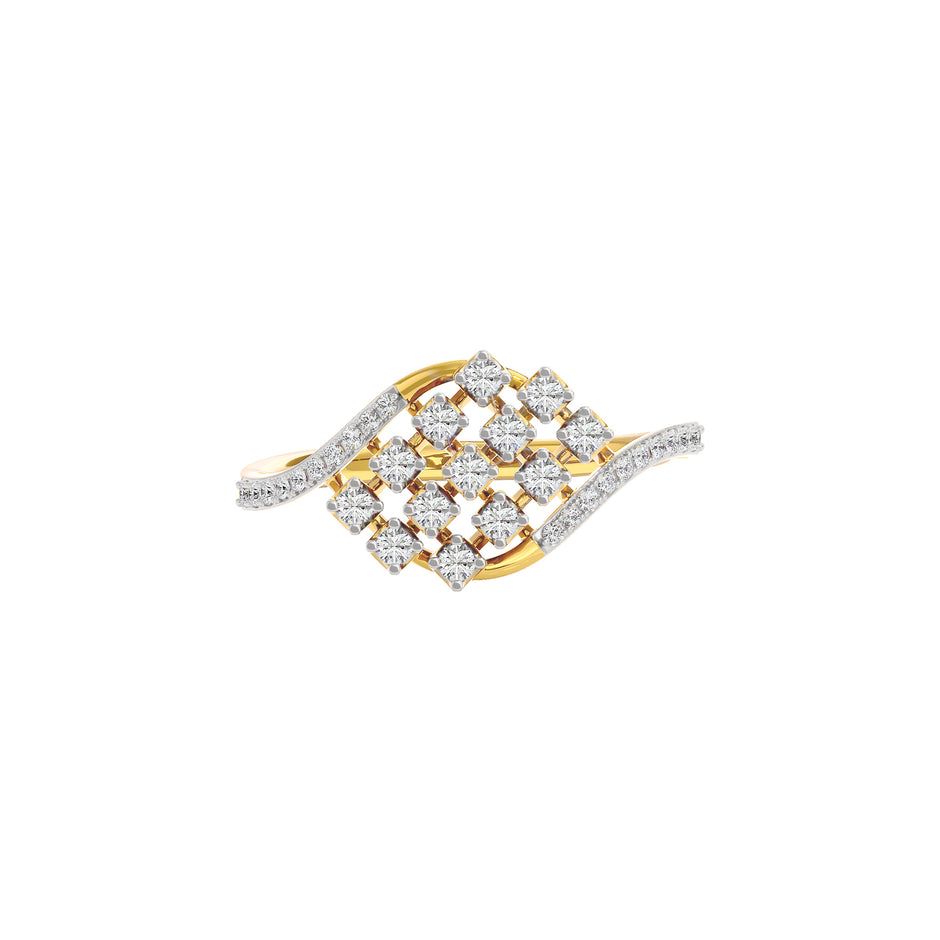 Surayyah Diamond Ring 18 KT / Yellow Gold / 22