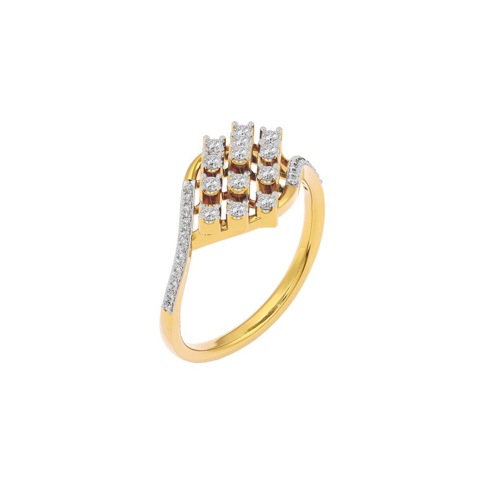 Surayyah Diamond Ring 18 KT / Yellow Gold / 22