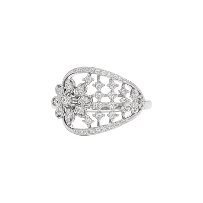 Aino Diamond Ring 18 KT / White Gold / 22
