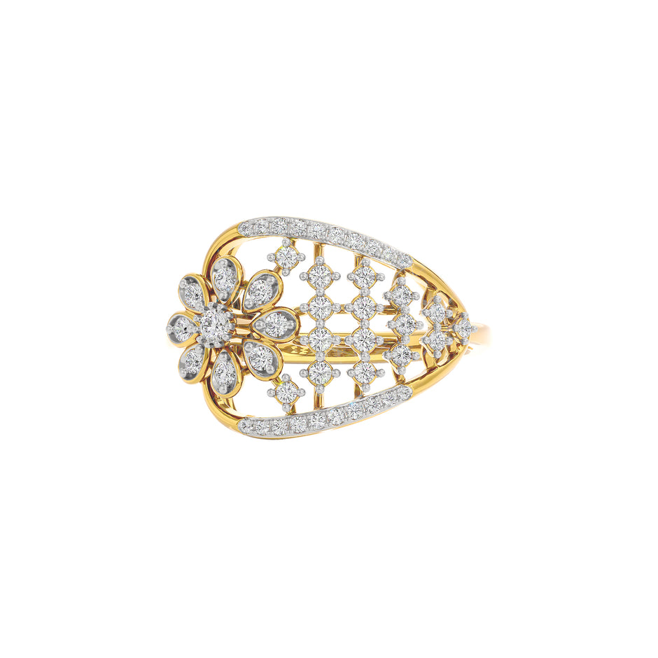 Aino Diamond Ring 18 KT / Yellow Gold / 22