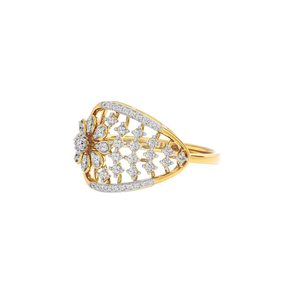 Aino Diamond Ring 18 KT / Yellow Gold / 22