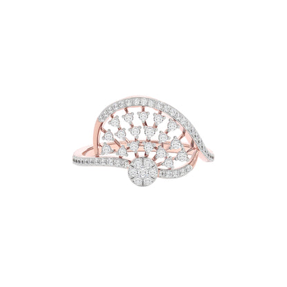 Subtle Twist Diamond Ring 18 KT / Rose Gold / 22