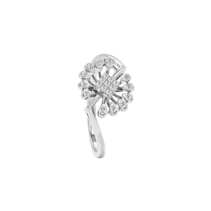 Brilliant Petal Diamond Ring 18 KT / White Gold / 22