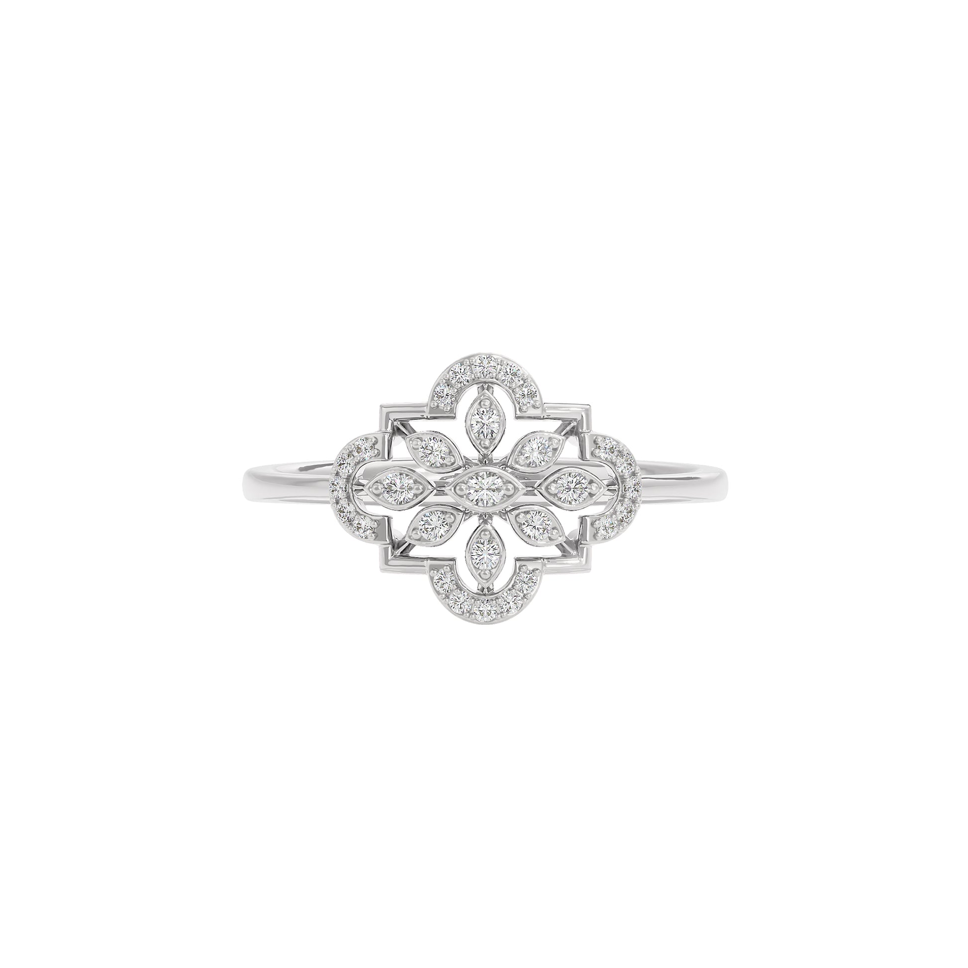 Nellie Diamond Ring 18 KT / White Gold / 22