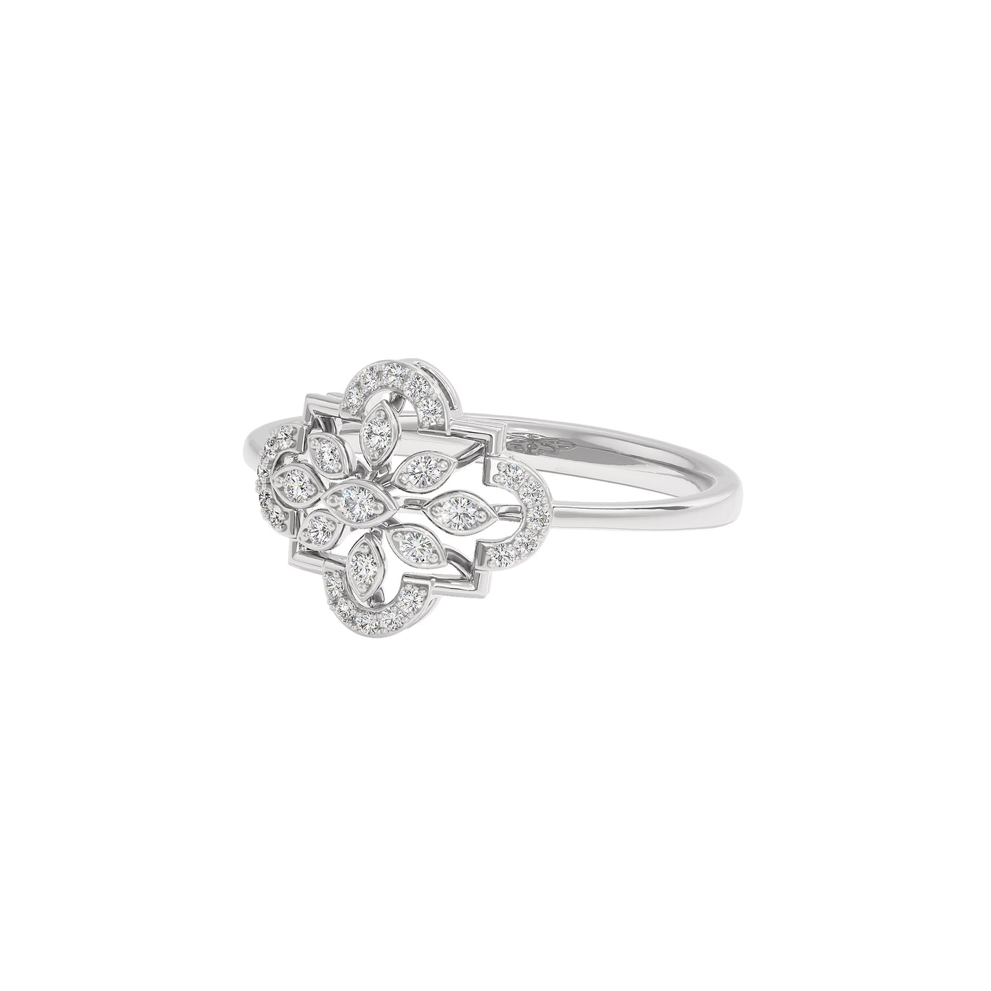 Nellie Diamond Ring 18 KT / White Gold / 22