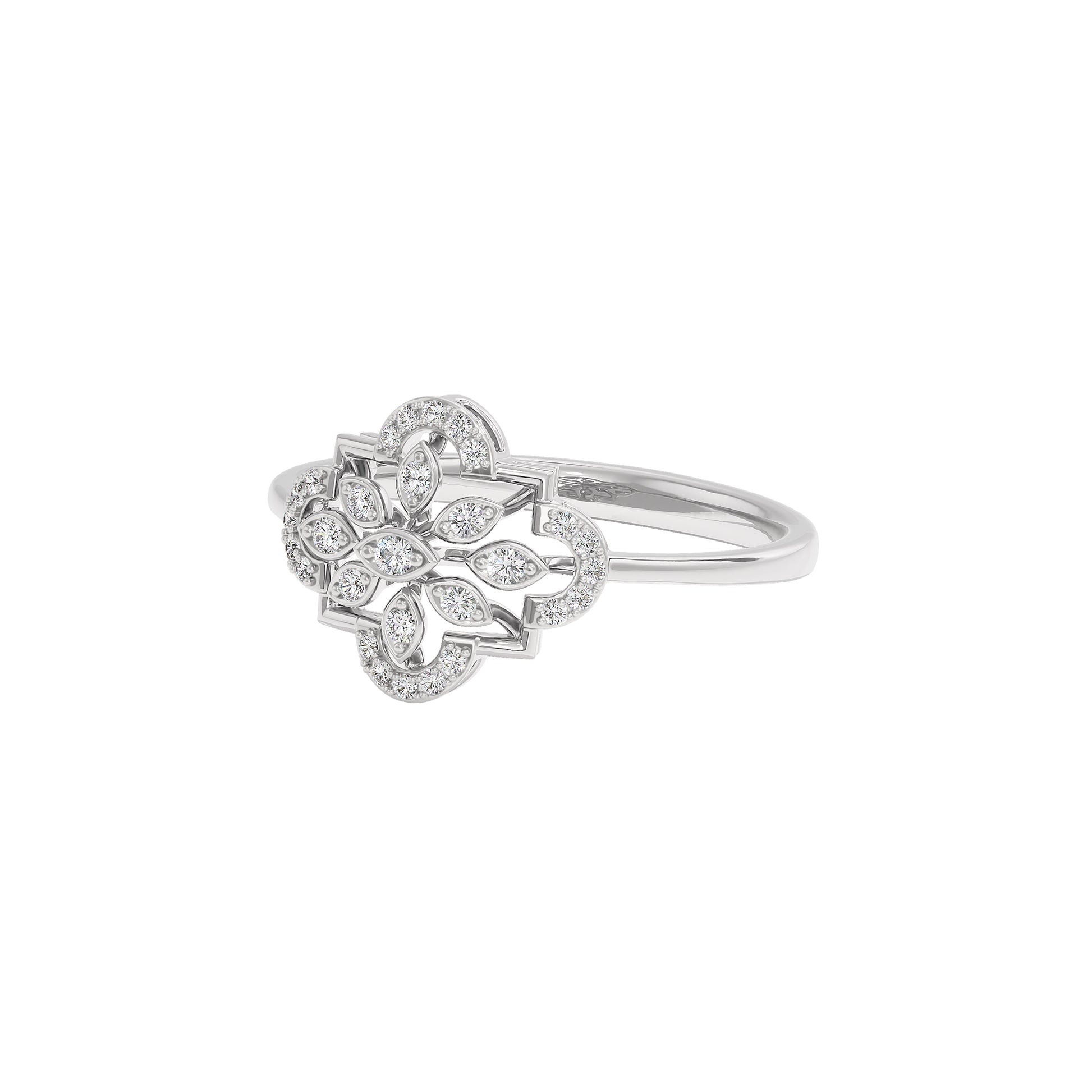 Nellie Diamond Ring 18 KT / White Gold / 22