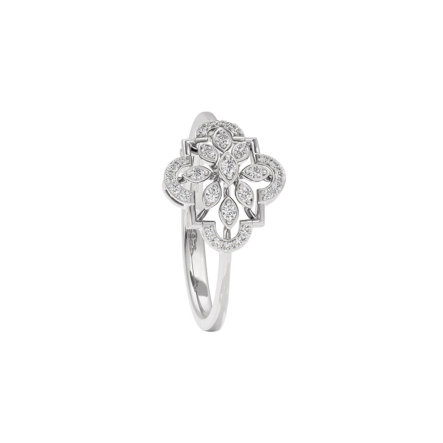 Nellie Diamond Ring 18 KT / White Gold / 22