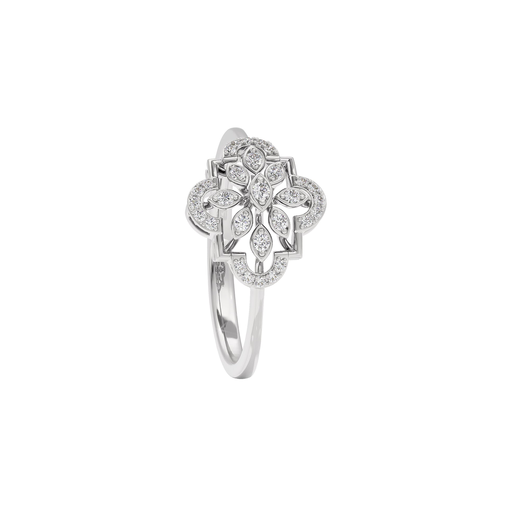 Nellie Diamond Ring 18 KT / White Gold / 22