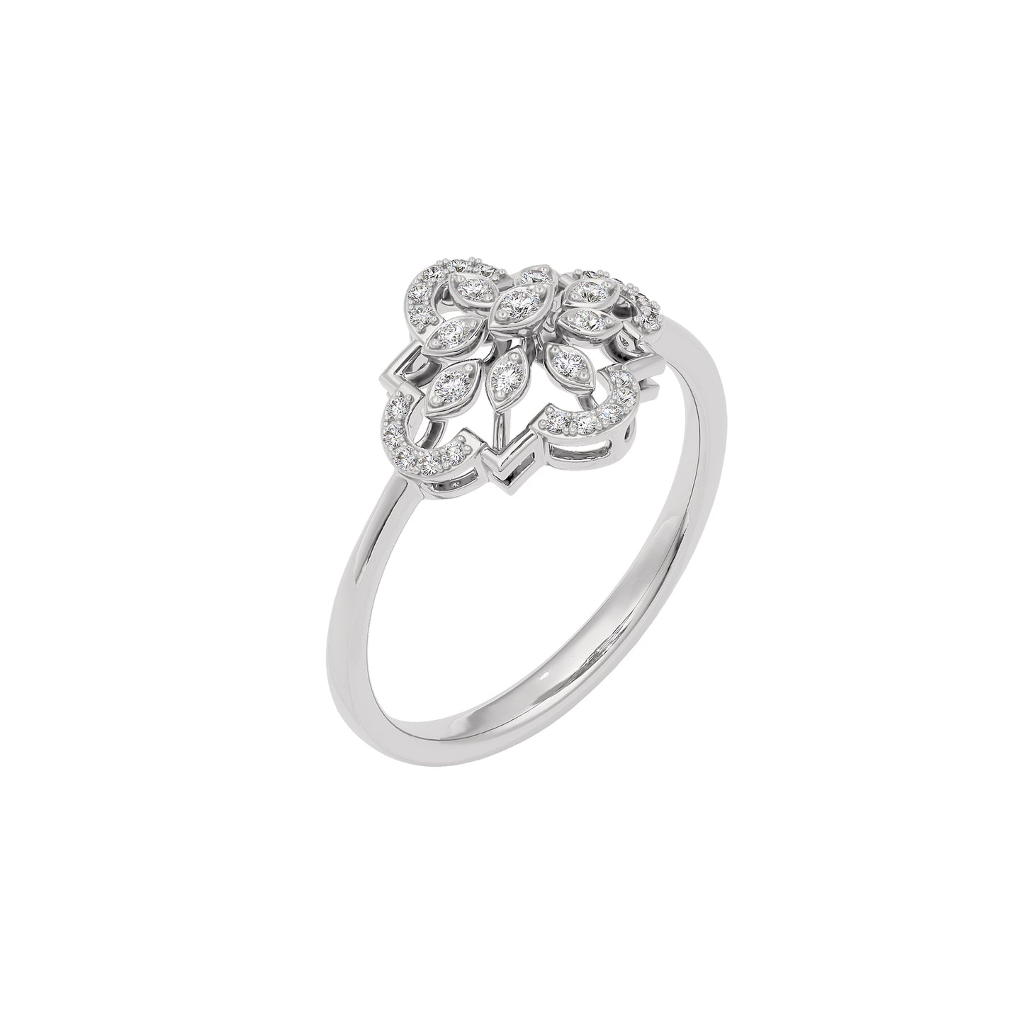 Nellie Diamond Ring 18 KT / White Gold / 22