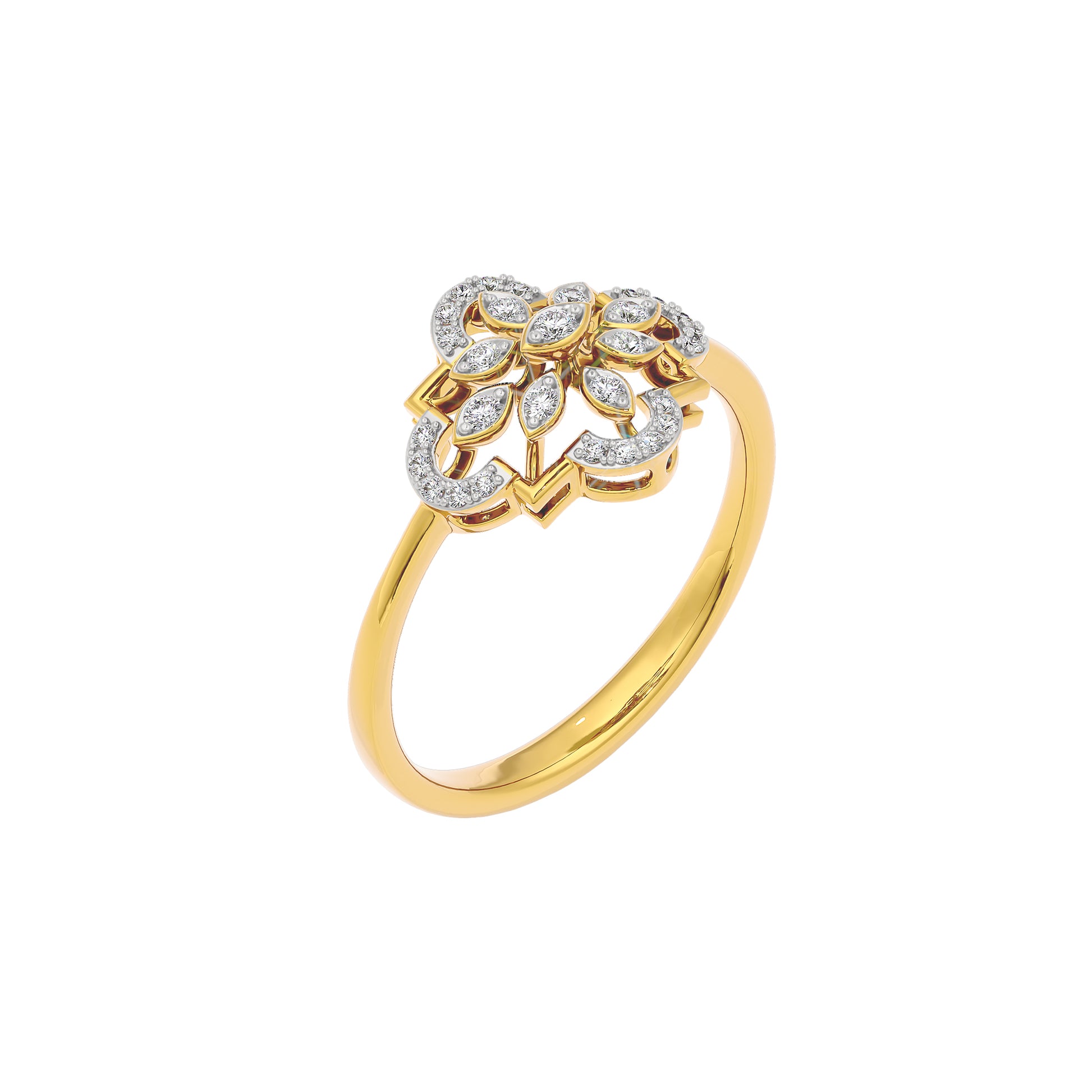 Nellie Diamond Ring 18 KT / Yellow Gold / 22