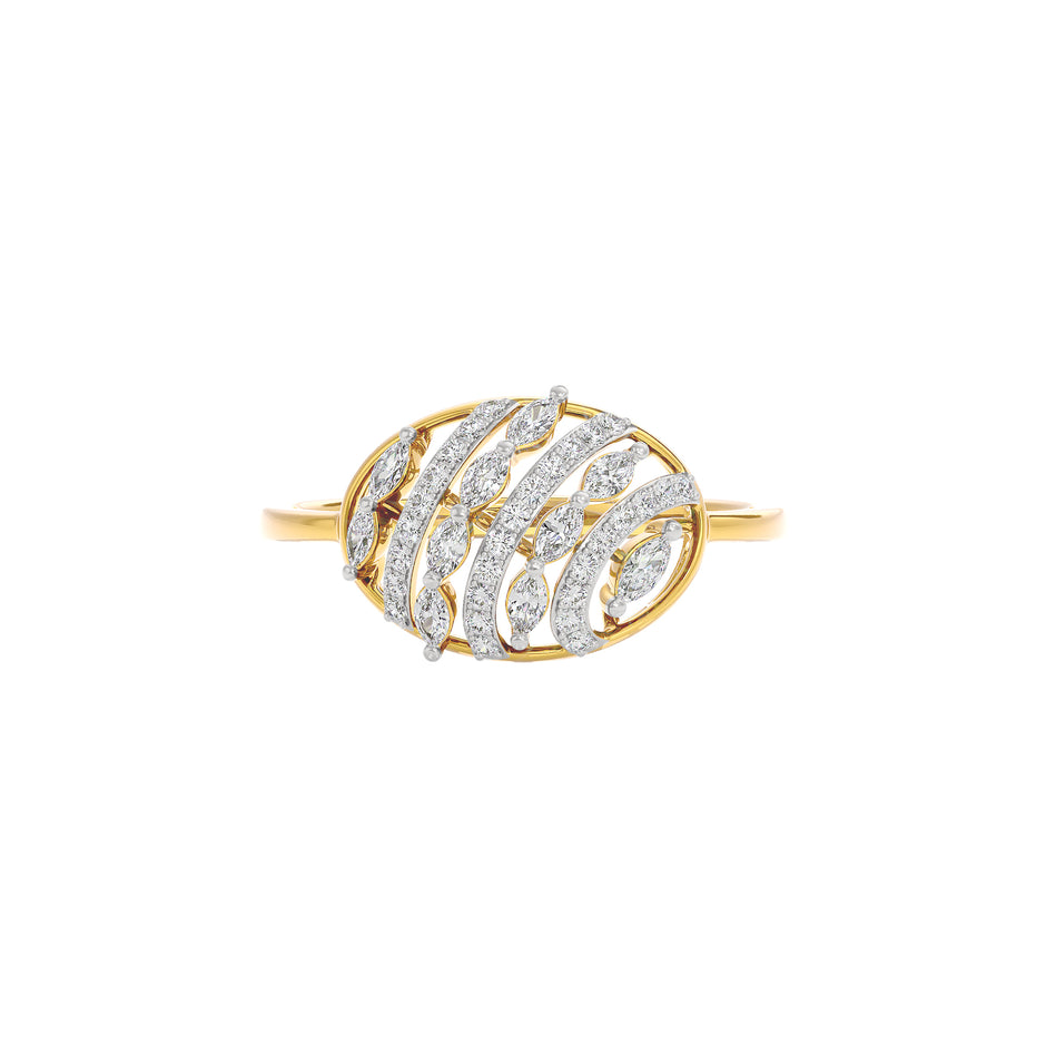 Alohi Diamond Ring 18 KT / Yellow Gold / 22
