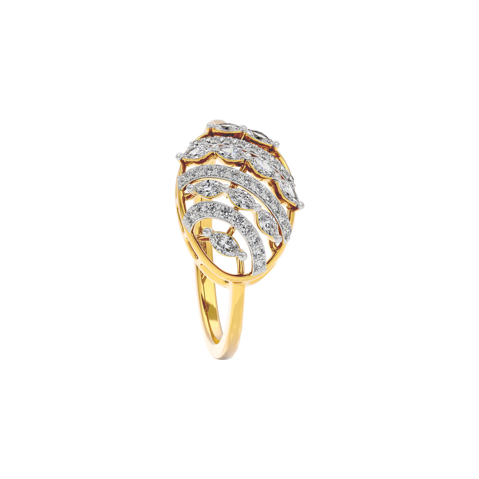 Alohi Diamond Ring 18 KT / Yellow Gold / 22