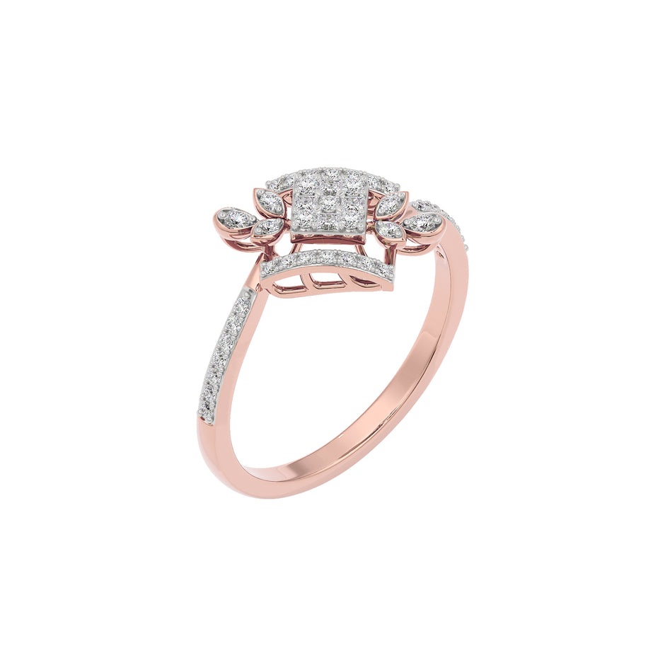 Alazne Diamond Ring 18 KT / Rose Gold / 22