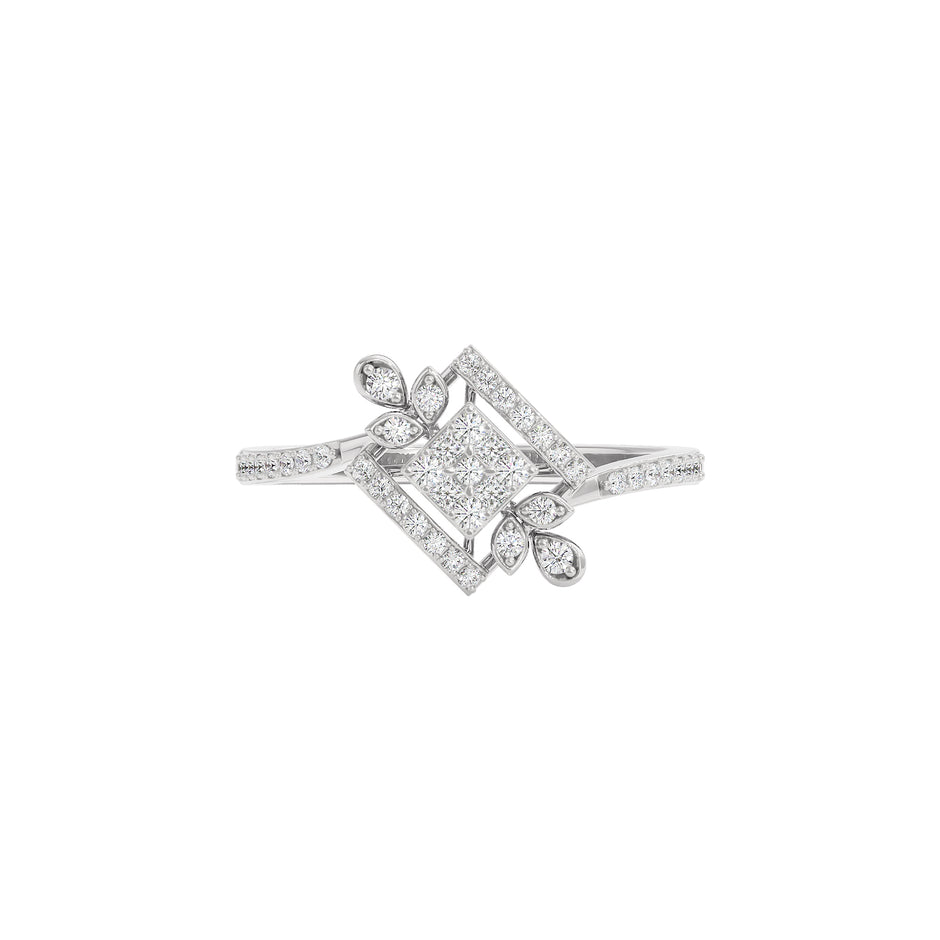 Alazne Diamond Ring 18 KT / White Gold / 22