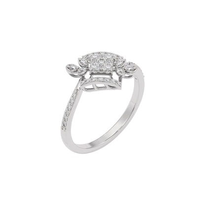 Alazne Diamond Ring 18 KT / White Gold / 22