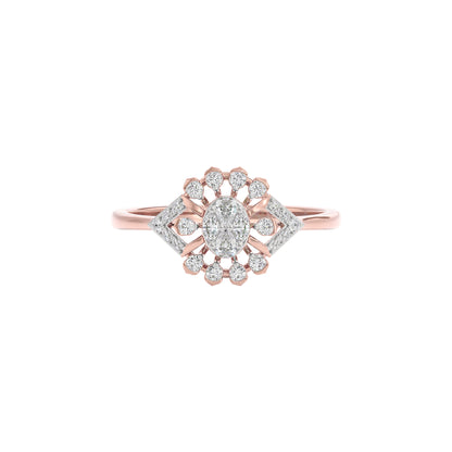 Azalea Diamond Ring 18 KT / Rose Gold / 22