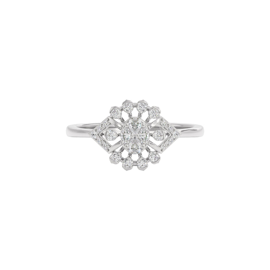 Azalea Diamond Ring 18 KT / White Gold / 22