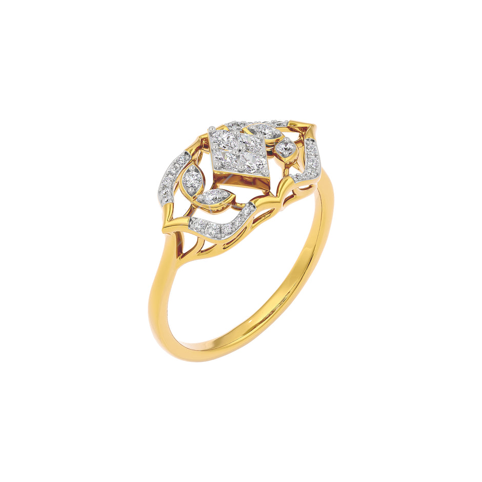 Calla Diamond Ring 18 KT / Yellow Gold / 22