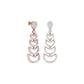 Glimmer Vibes Diamond Dangler Earrings 18 KT / Rose Gold