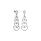 Glimmer Vibes Diamond Dangler Earrings 18 KT / White Gold