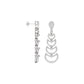 Glimmer Vibes Diamond Dangler Earrings 18 KT / White Gold