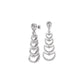 Glimmer Vibes Diamond Dangler Earrings 18 KT / White Gold