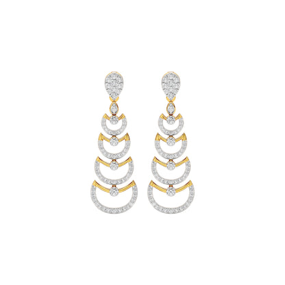 Glimmer Vibes Diamond Dangler Earrings 18 KT / Yellow Gold