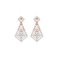 Luxe Angles Diamond Dangler Earrings 18 KT / Rose Gold