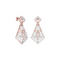 Luxe Angles Diamond Dangler Earrings 18 KT / Rose Gold